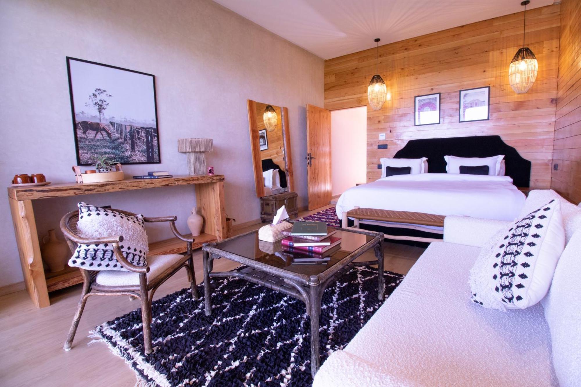 Bio Et Bois -Luxury Bio Farm- Villa Moulay Yacoub Bagian luar foto